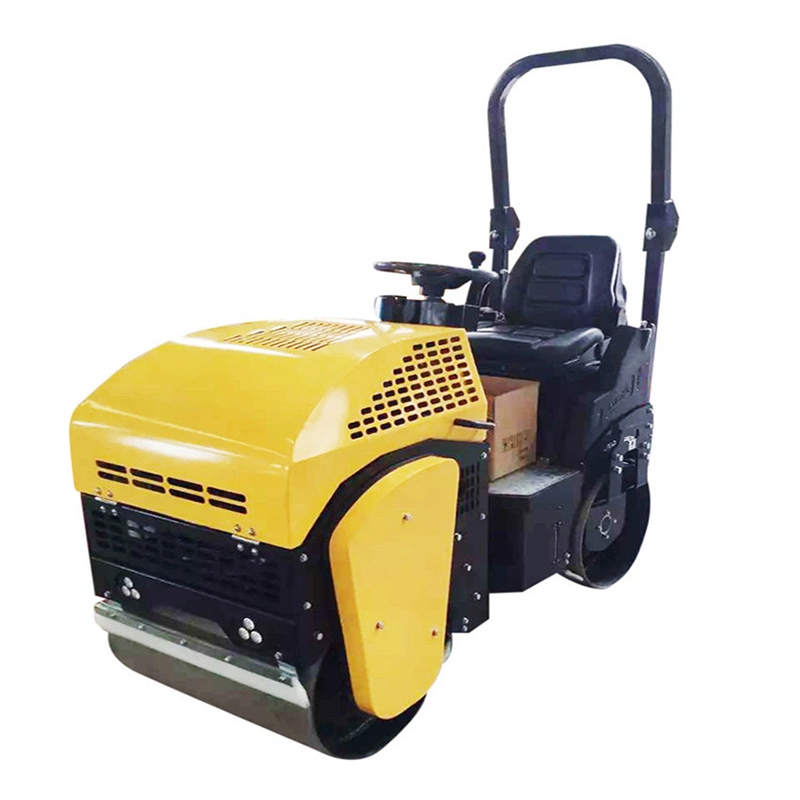 Small Size Ride on Diesel Double Drum 1 Ton Road Roller Machine Price